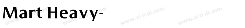 Mart Heavy字体转换
